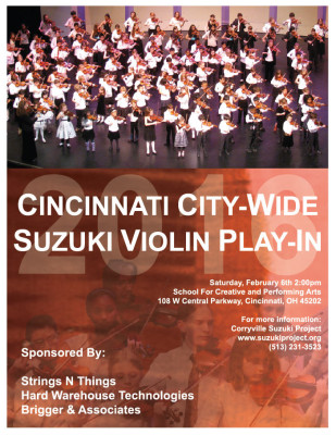 Cincinnati City-Wide Suzuki Violin Play-In