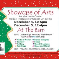 "Showcase of Arts" Holiday Pop-Up Artisan Shop at The Barn