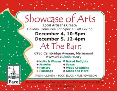 "Showcase of Arts" Holiday Pop-Up Artisan Shop at The Barn