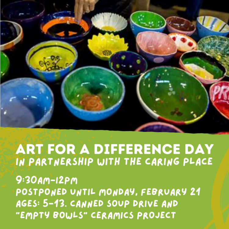 Art for a Difference Day - POSTPONED until 2/21/22...