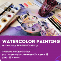 Watercolor Painting - Postponed until 2/8/22