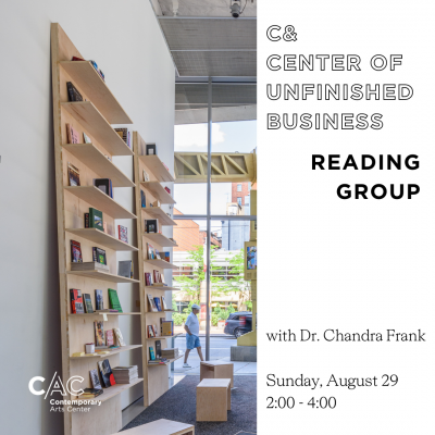 C& Center of Unfinished Business August Reading Group