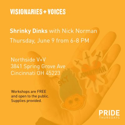 Pride Thursdays: Shrinky Dink Workshop with Nick Norman