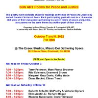 SOS ART Poems for Peace and Justice.