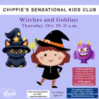 Chippie's Sensational Kids Club: Witches and Goblins