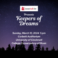 Cincinnati Youth Choir presents Keepers of Dreams