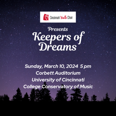 Cincinnati Youth Choir presents Keepers of Dreams