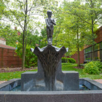Gallery 1 - Pan's Fountain in CCM's Alumni Gardens.