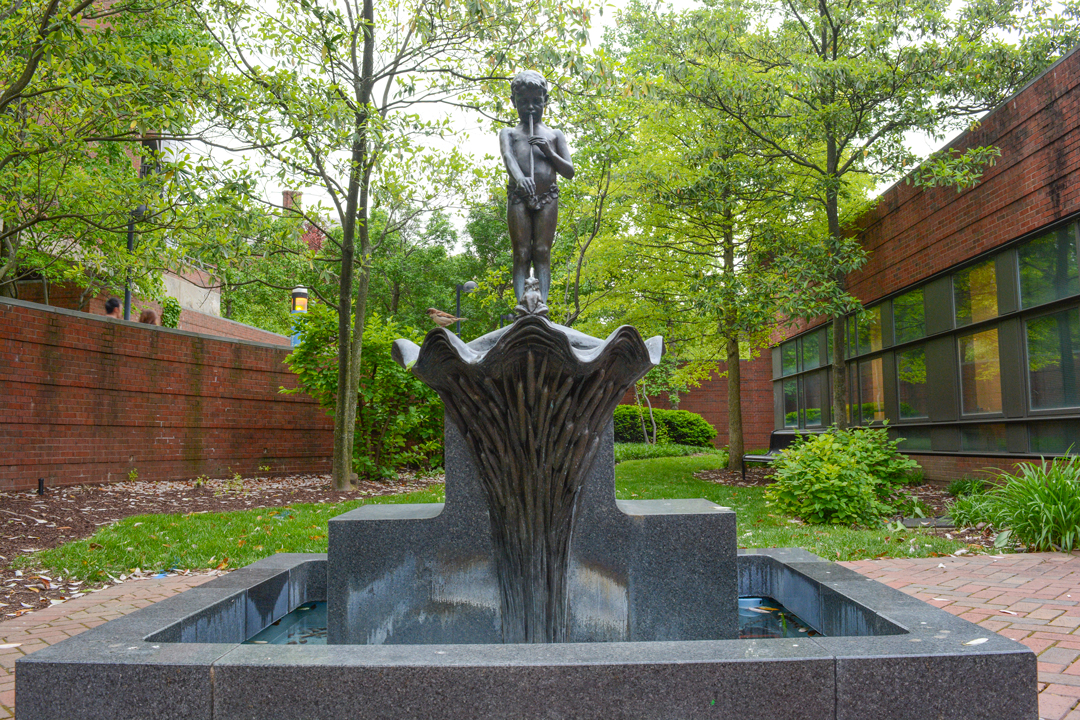 Gallery 1 - Pan's Fountain in CCM's Alumni Gardens.