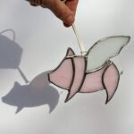 Stained Glass: Flying Pig