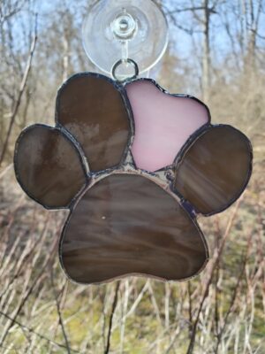 Stained Glass: Paw Print
